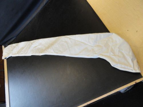 Bimini boot off white vinyl with zipper 69" x 7-5/8" marine boat