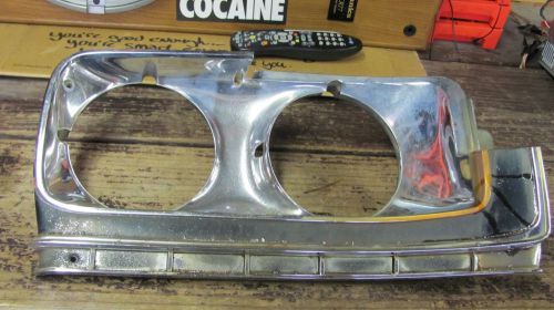 1973 buick electra &amp; estate wagon right passenger side headlamp bezel oem vtg 73