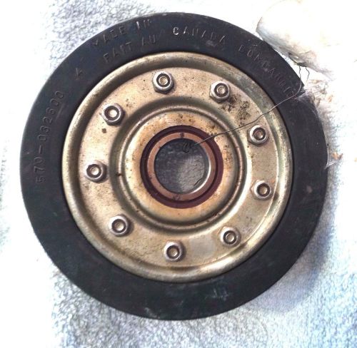 Snowmore!! - vintage snowmobile idler wheel