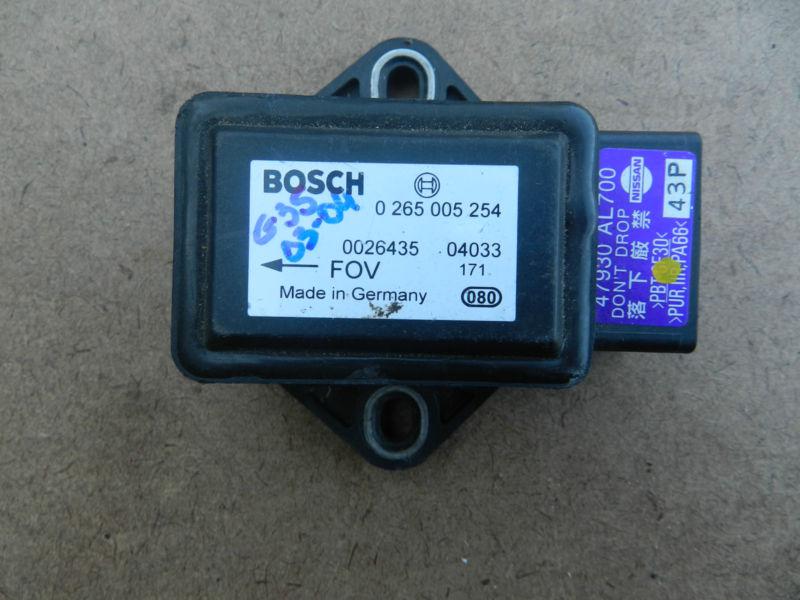 Find 03 04 05 06 INFINITI G35 Yaw Sensor Rotational Speed Sensor 47930