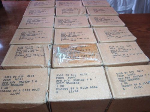 1,800 each bolt machine (10-32) aerospace quality ( nas 428-3-6 ) t-56 c130 nsn
