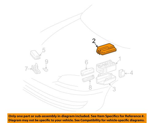 Toyota oem 98-00 corolla electrical-fuse box main upper cover 8267202050
