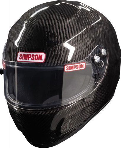 Simpson racing carbon fiber devil ray helmet sa2015 hans device ready-necksgen 7