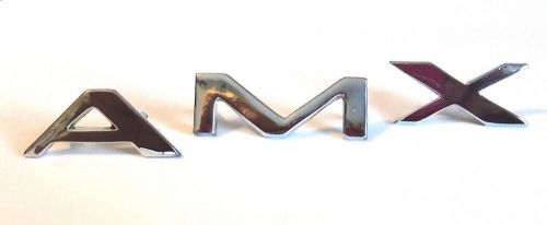 American motor &#034;amx&#034; letters, for the rear tail light strip 1968 1969 models