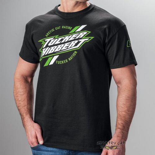 Arctic cat men's tucker hibbert nation racing cotton t-shirt - black - 5269-99_