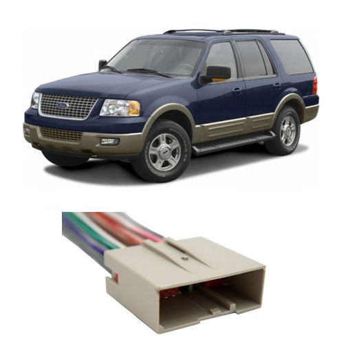 Ford expedition (late) 2003 factory to aftermarket radio harness adapter