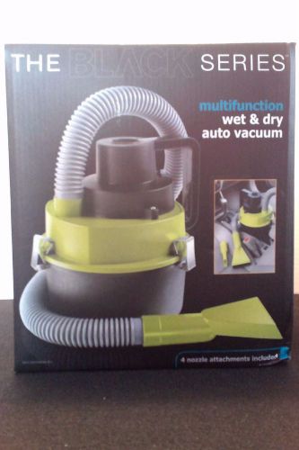 12-volt wet/dry compact auto vacuum / inflator &amp; attachments