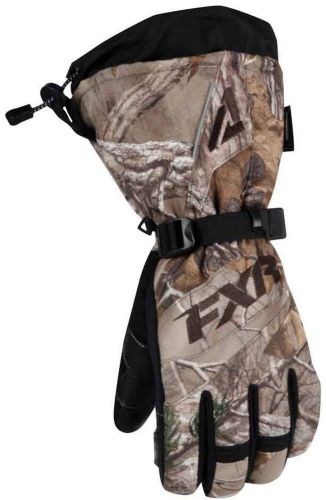 New fxr-snow fuel adult waterproof gloves, realtree/camo, xs
