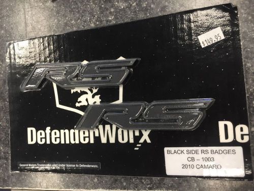 Camaro rs billet black badges