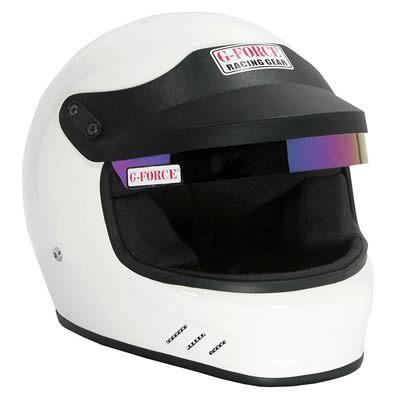 G-force racing helmet modified series full face x-large cool tec liner white ea