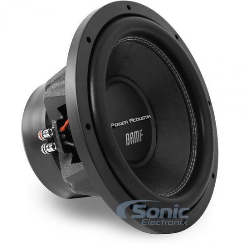 Power acoustik bamf-122 3500w 12" bamf series dual-2ohm car subwoofer