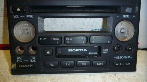 98-02 honda accord odyssey radio cd cassette face control panel 39101-s82-a510