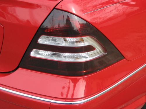 Mercedes c230 c240 smoked taillight overlays tail light tinted vinyl film
