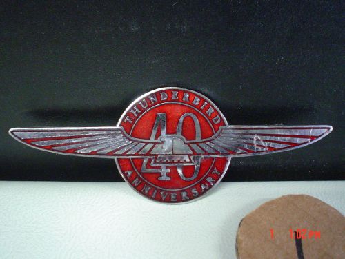 1995 ford thunderbird 40 anniversary front fender emblem