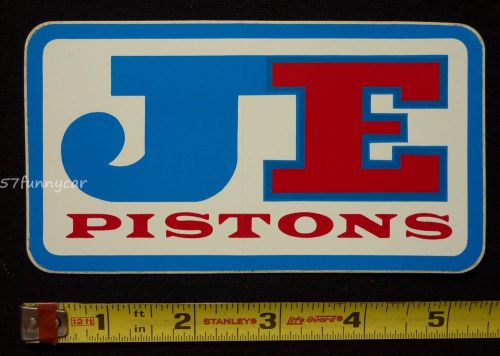 Je pistons 5 ¼" decal sticker~original vintage~nhra drag racing atv off road