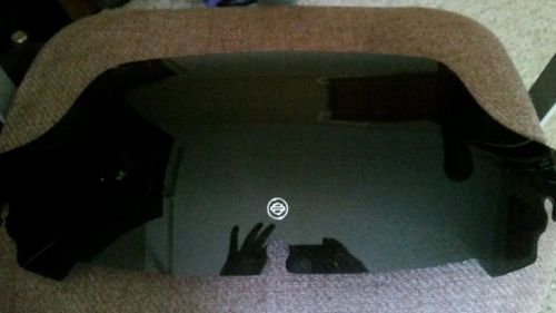 Harley davidson 7" windsplitter dark smoke windshield