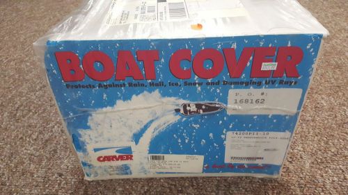 Carver industries performance poly-guard gray open jon boat cover fits 12'6"x58"