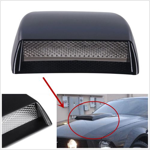 Black car front hood 3d simulation decorative air flow intake vent cover sticker