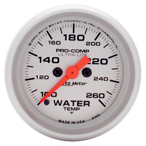Auto meter 4355 ultra-lite; electric water temperature gauge