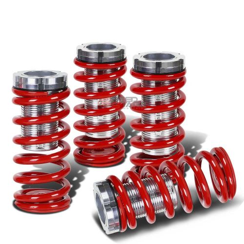 Lowering suspension adjustable coilover+red springs for 99-04 mit galant ea/ec