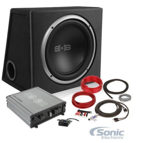 Belva bpkg112v2 600w complete bass package w/ 12" sub in ported box w/ amp &amp; kit