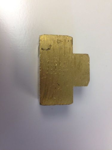 Brass pipe tee female t fitting 3/8" npt thread air fuel solid brass