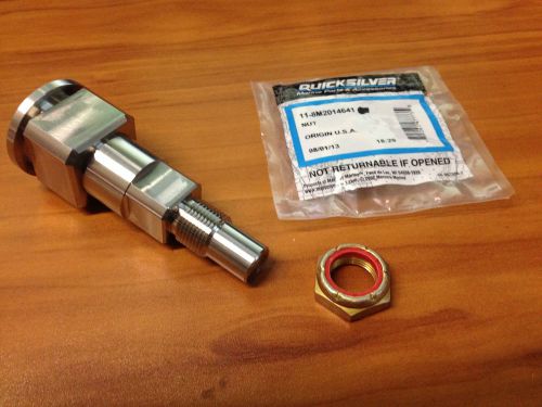 New ss mercruiser upper steering pin bravo gimbal swivel shaft 98230a1 with nut