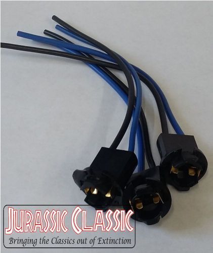 3 t10 instrument panel dashboard cluster socket pigtail wiring harness backlight