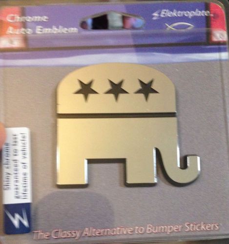 Donald j trump conservative elephant auto emblem truck car gift ( elephant-c)