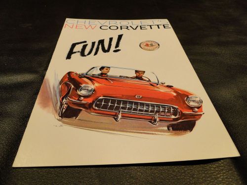 1957 corvette sales brochure mint