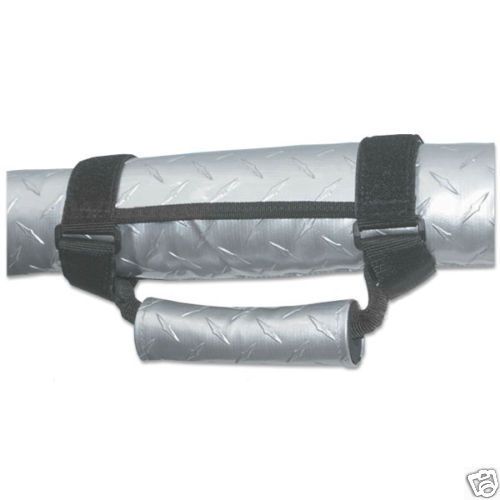 Jeep handles or side by side roll bar deluxe silver diamond plate grab  handles