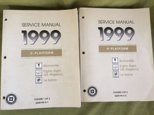 1999 h platform gm service manual set 2 vols. bonneville eighty eight le sabre