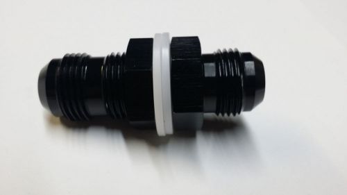 -6 an bulkhead straight black fitting gasket