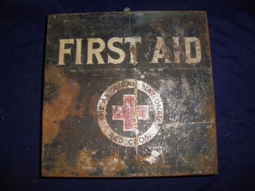 Used vintage american red cross first aid kit lot e664