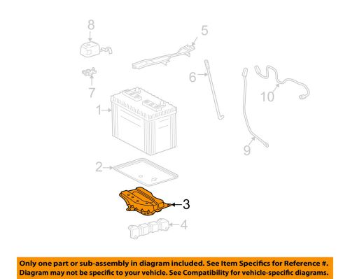 Pontiac gm oem 03-08 vibe 1.8l-l4 battery-tray support 88970967