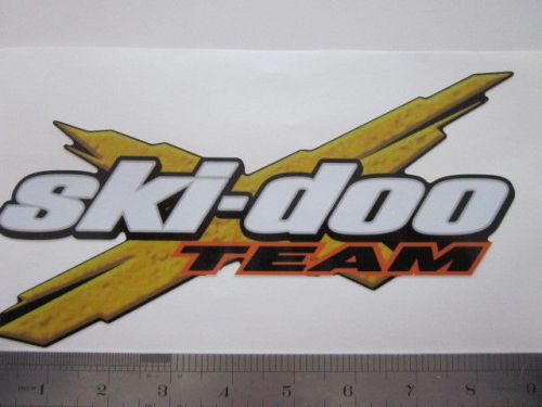 Team ski-doo decal 6"x 4 1/2 in size