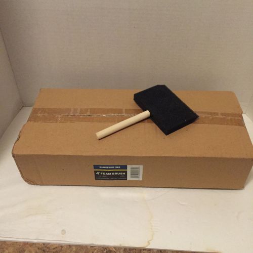 Diamond tough tools 4" foam brush, box of 24, new and unopened.