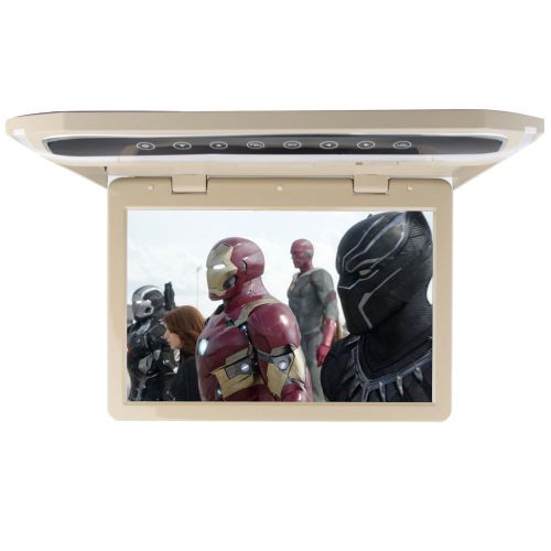 Bid beige 10.1&#034; inch tft lcd car roof mounted monitor ir transmitter dome light