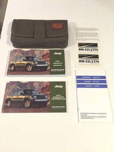 2007 jeep patriot owners manual