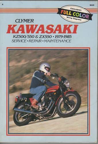 1979-85 clymer kawasaki motorcycle service spec manual