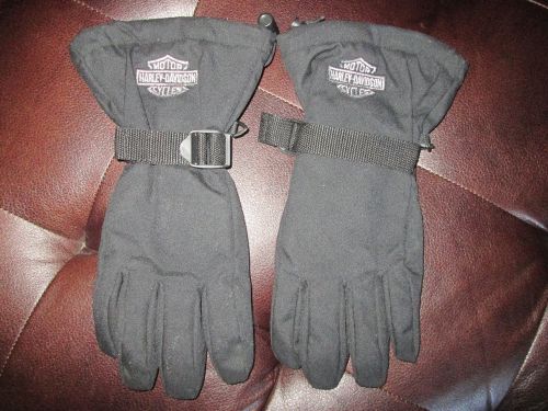 Mens black harley-davidson gloves size small runs big