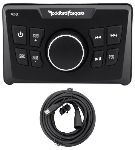 Rockford fosgate pmx-0r wired marine remote control 4 pmx-8bb/pmx-5/pmx2+cable