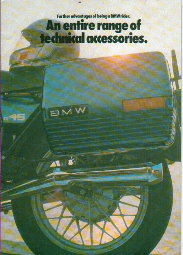 1983 bmw motorcycle all model 8 page accessories brochure