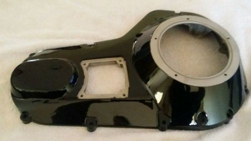 Ds aluminum outer primary cover black harley flhx 2006