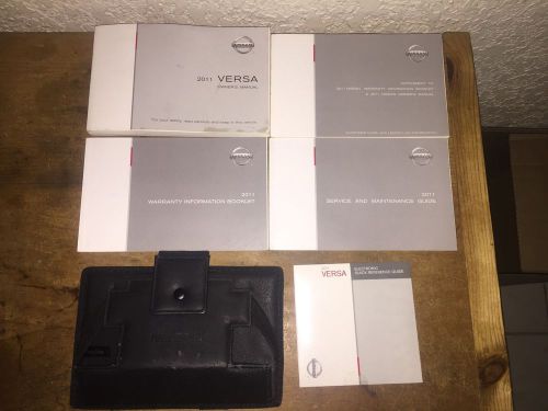 2011 nissan versa owner&#039;s manual with booklet&#039;s &amp; case