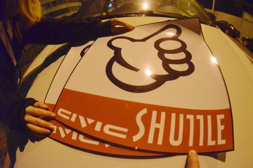 2x two shuttle kanjo door decals sticker no good racing kanjozoku honda 87-91