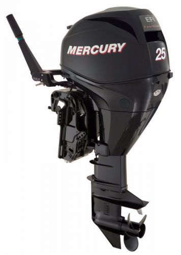 Mercury 25 hp 4 stroke outboard motor tiller 15" shaft boat engine