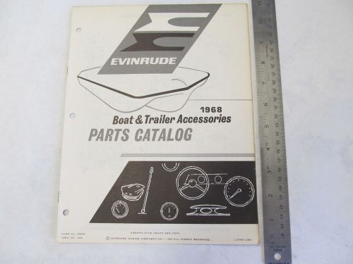 1968 evinrude boat &amp; trailer accessories parts catalog