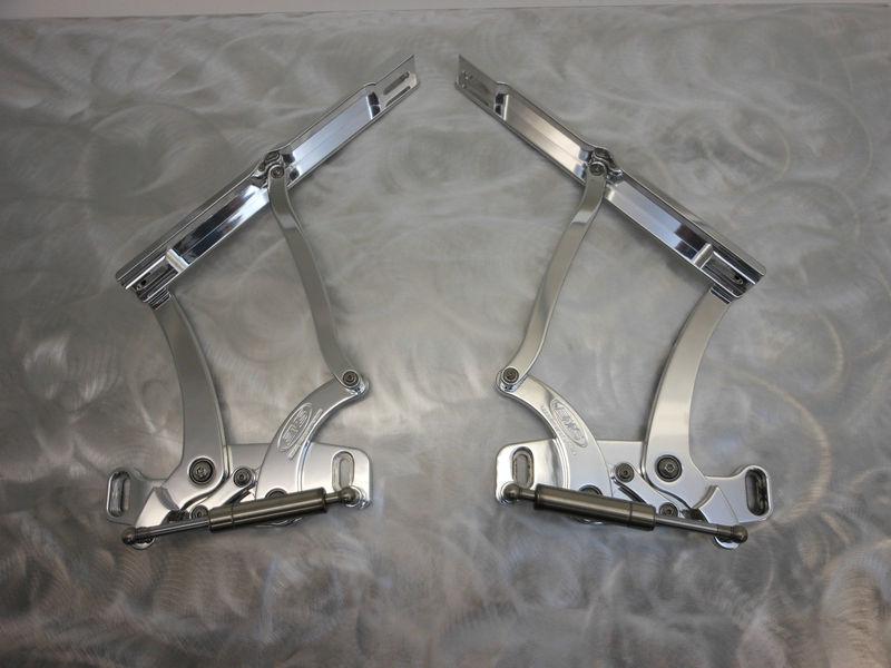 1969 1970 impala billet hood hinges, polished made in u.s.a.