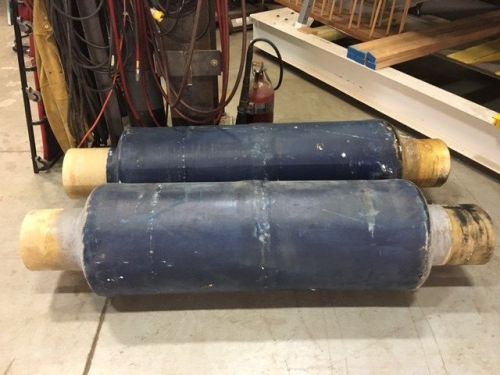 Vernatone 72" overall round marine boat muffler